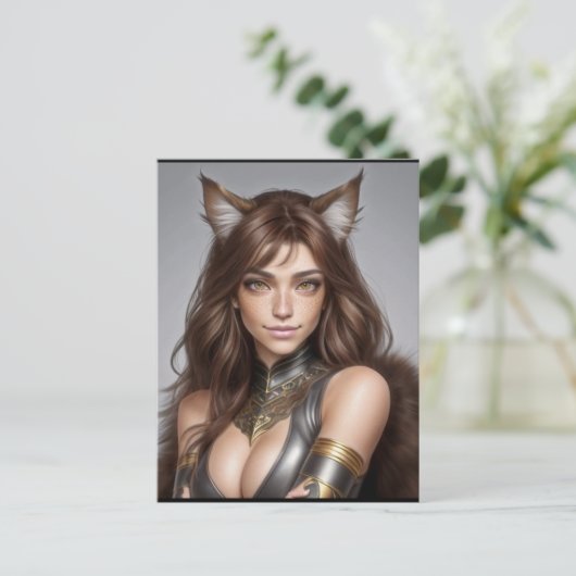 KAT WAIFU 08 BRIEFKAART (Staand voorkant)