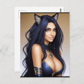 KAT WAIFU 10 BRIEFKAART (Voorkant / Achterkant)