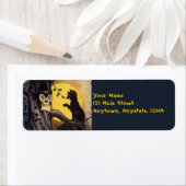 Kat Warning Owl  Halloween Labels (Insitu)