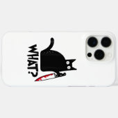 Kat Wat_ Grappige Zwarte Kat  Case-Mate iPhone Case (Achterkant (horizontaal))