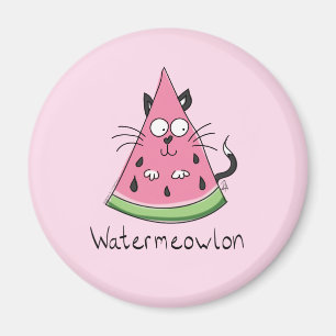 Kat Watermeloen Kind Magneet