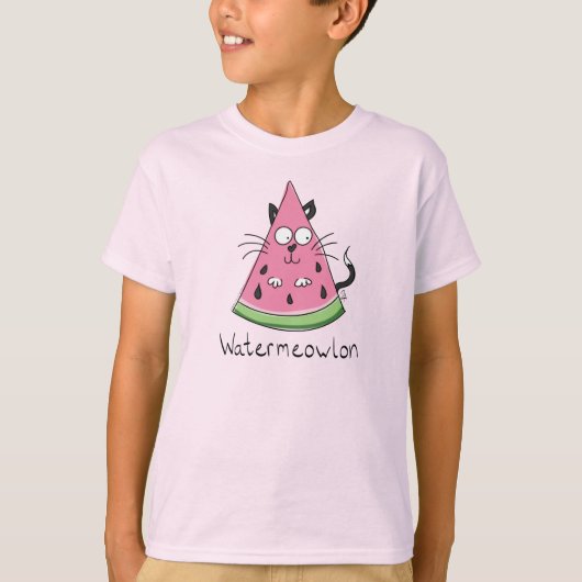 Kat Watermeloen Kind T-shirt (Voorkant)