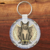Kat waterspuwer Sleutelhanger (Voorkant)