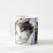 Kat-Waterverf Koffiemok (Voorkant links)