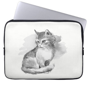 Kat. Waterverf Laptop Sleeve