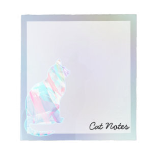 Kat Waterverf Regenboogdier voor kattenbroodjes Notitieblok