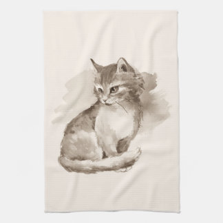 Kat. Waterverf Theedoek