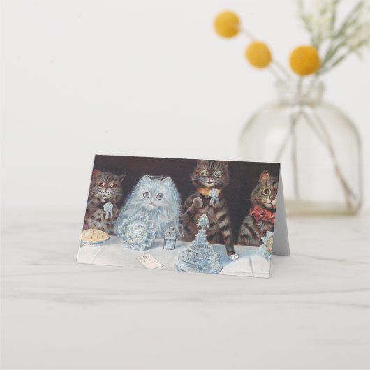 Kat Wedding, huwelijk, bride, Louis Wain (Achterkant)