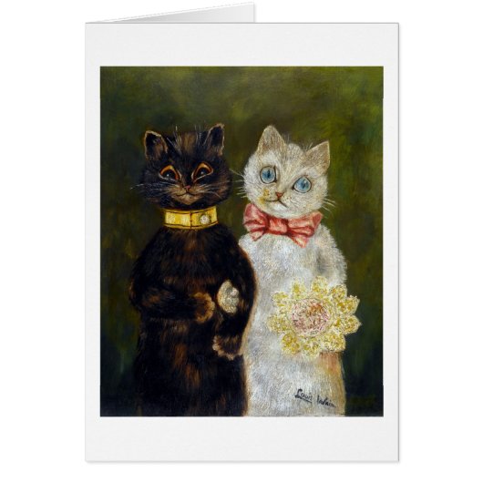 Kat Wedding, huwelijk, bride, Louis Wain (Voorkant)