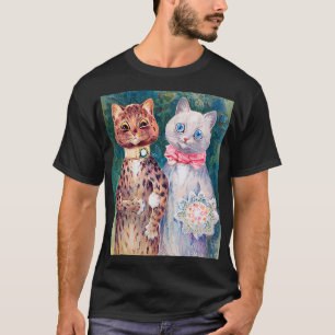Kat Wedding, huwelijk, bride, Louis Wain T-shirt