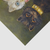 Kat Wedding, huwelijk, bride, Louis Wain Tissuepapier (Detail)