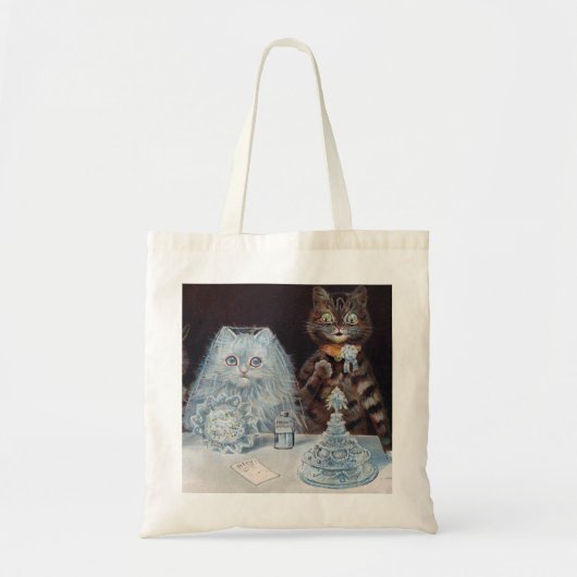 Kat Wedding, huwelijk, bride, Louis Wain Tote Bag (Voorkant)