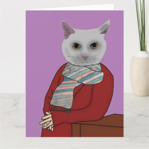KAT-WEEKZEETKARTKAARTEN VOOR MEERDAGEN BEDANKKAART