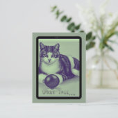 Kat: "Welke boom?" Briefkaart (Staand voorkant)