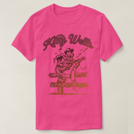 Kat Wells Cowgirl T-shirt (Design voorkant)
