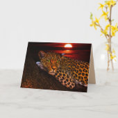 kat wenskaart kaart (Gele Bloem)