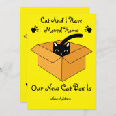 Kat Wijziging adres Kaart verplaatsing thuis (Voorkant / Achterkant)