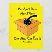 Kat Wijziging adres Kaart verplaatsing thuis (Voorkant / Achterkant)