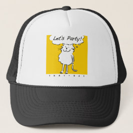 Kat wil een feestje geven! trucker pet