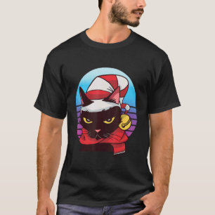 Kat winter sjaal hoed feestelijke kattige ondeugen t-shirt