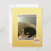 Kat Wishes Briefkaart (Voorkant / Achterkant)