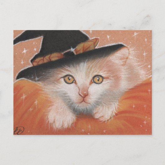 Kat Witch Briefkaart (Voorkant)
