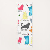 Kat Yoga houdingen | Grappige yoga mat (Voorkant)