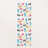 Kat Yoga houdingen | Grappige yoga mat (Achterkant)