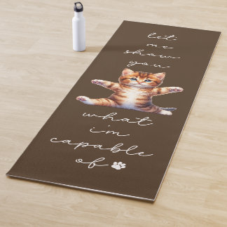 Kat Yoga Mat, Grappige Kat Gym Mat, Kat Liefhebber Yogamat