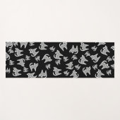 Kat Yoga Mats - zwart-wit Yogamat (Voorkant (horizontaal))