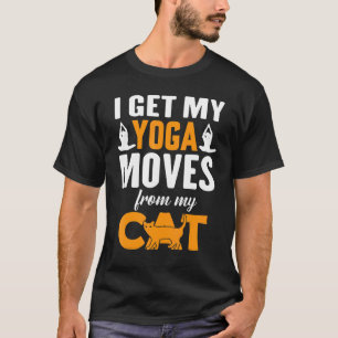 Kat Yoga Namaste Yoga Instructeur Yoga Bewegingen T-shirt
