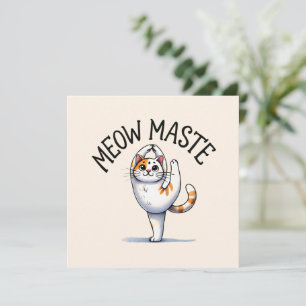 Kat Yoga Pose - Meow Maste