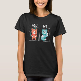 Kat You & Me Ironische positieve emoties T-shirt