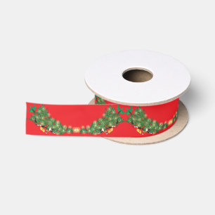 Kat zet kerstboom Garland Design omver Lint