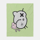 Kat Zombie Fleece Deken (Voorkant)