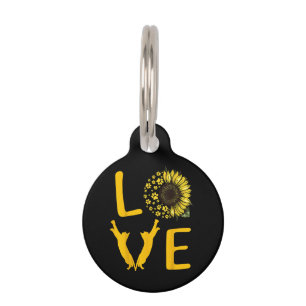 Kat Zonnebloem Cadeaus voor Kattenliefhebbers, Kat Huisdierpenning