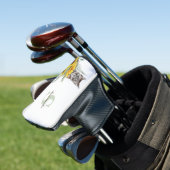 Kat Zonnebloem Monogram Naam Golfheadcover (Insitu)