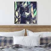 Kat, zoogdier, dier canvas afdruk (Insitu (Slaapkamer))