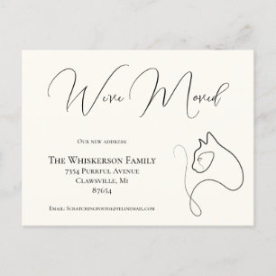  kat zwart & ivoor We hebben de aankondiging verpl Briefkaart