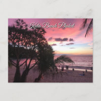 Kata Beach Zonsondergang, Phuket, Thailand