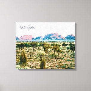 Kata Tjuta De reis van Olgas Central Australia Canvas Afdruk