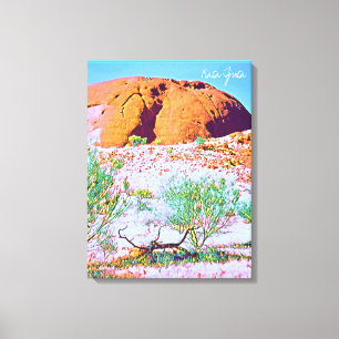 Kata Tjuta De reis van Olgas Central Australia Canvas Afdruk