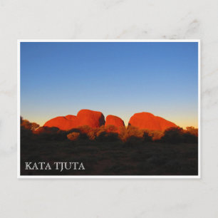 kata tjuta sunset briefkaart