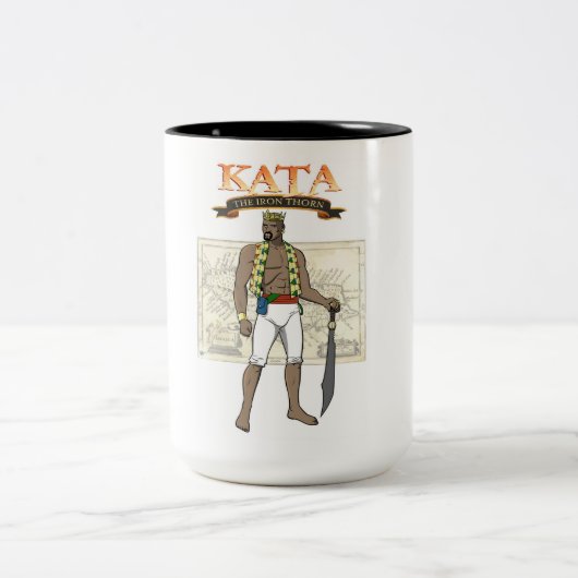 Kata Two-Tone Mok, 15 oz Tweekleurige Koffiemok (Center)