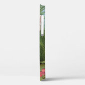  katafbeelding met rode bloemen Case-Mate iPhone case (Achterkant / Links)