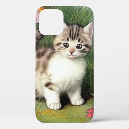  katafbeelding met rode bloemen Case-Mate iPhone case (Achterkant)