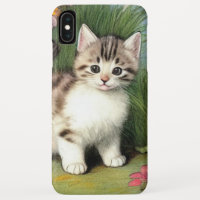 katafbeelding met rode bloemen