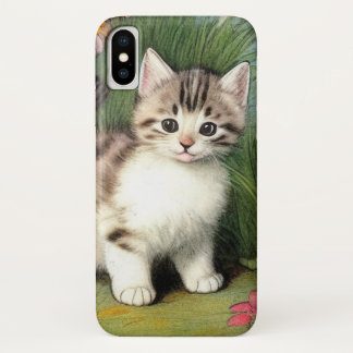 katafbeelding met rode bloemen iPhone x hoesje