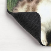 katafbeelding met rode bloemen muismat (Hoek)