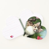  katafbeelding met rode bloemen notitieboek (Binnen)